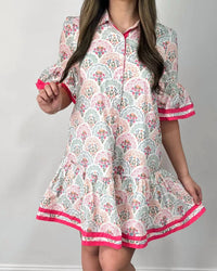 She + Sky - Bell Printed Mini Dress