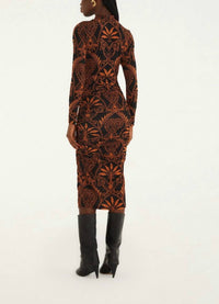 Farm Rio - Cornely Ainika Jersey Ruched Midi Dress
