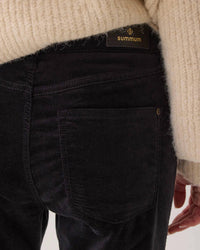 Summum - Flared Velvet Finish Trousers