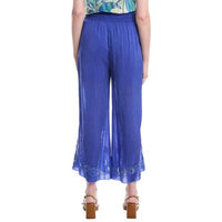Johnny Was RACHEL PANT ROSEANN in bluing - women's pants - detail view