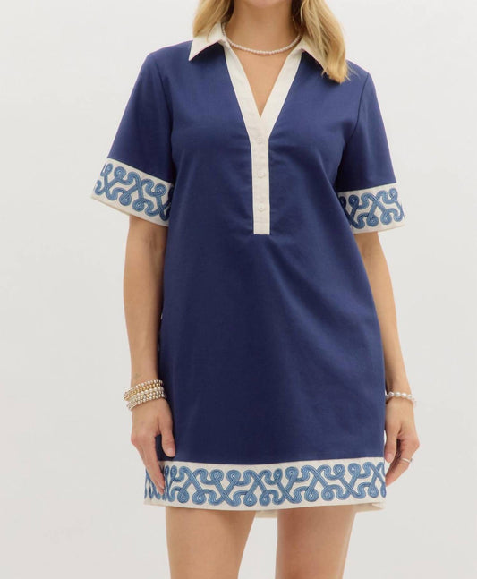 Entro - Collared Mini Dress