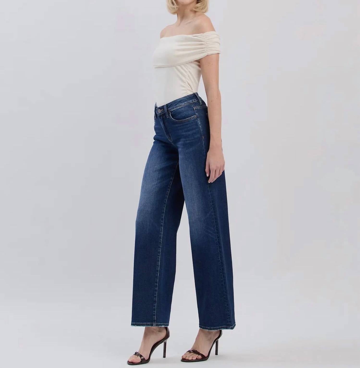 Flying Monkey - High Rise Wide Leg Stretch Jean