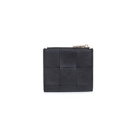 Urban Expressions - Women's Amelie Woven Vegan Leather Zip Folding Wallet