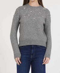 Stellah - Floral Stitched Pullover Sweater