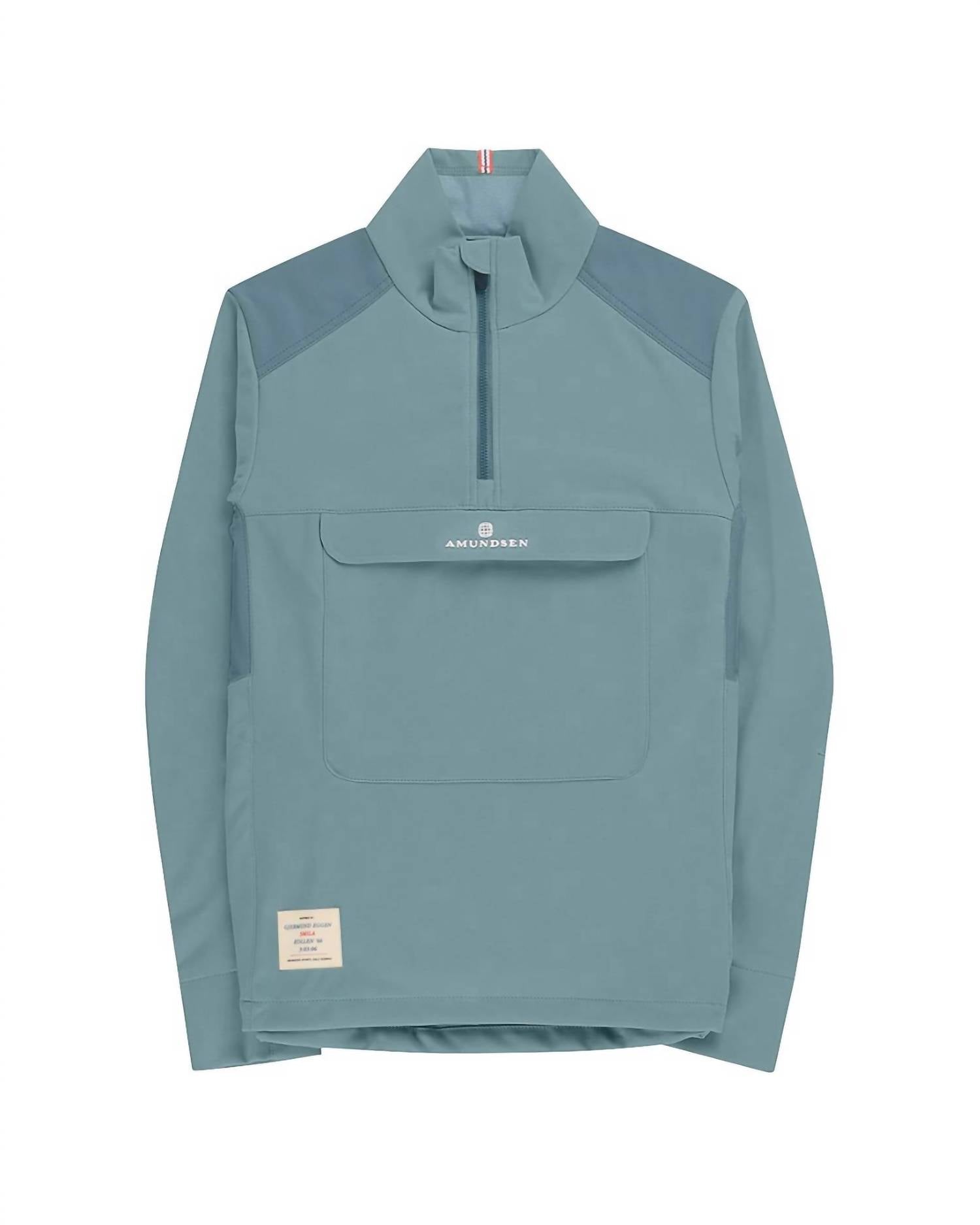 AMUNDSEN Women's 5mila Anorak Jacket in stormy blue - women's jacket