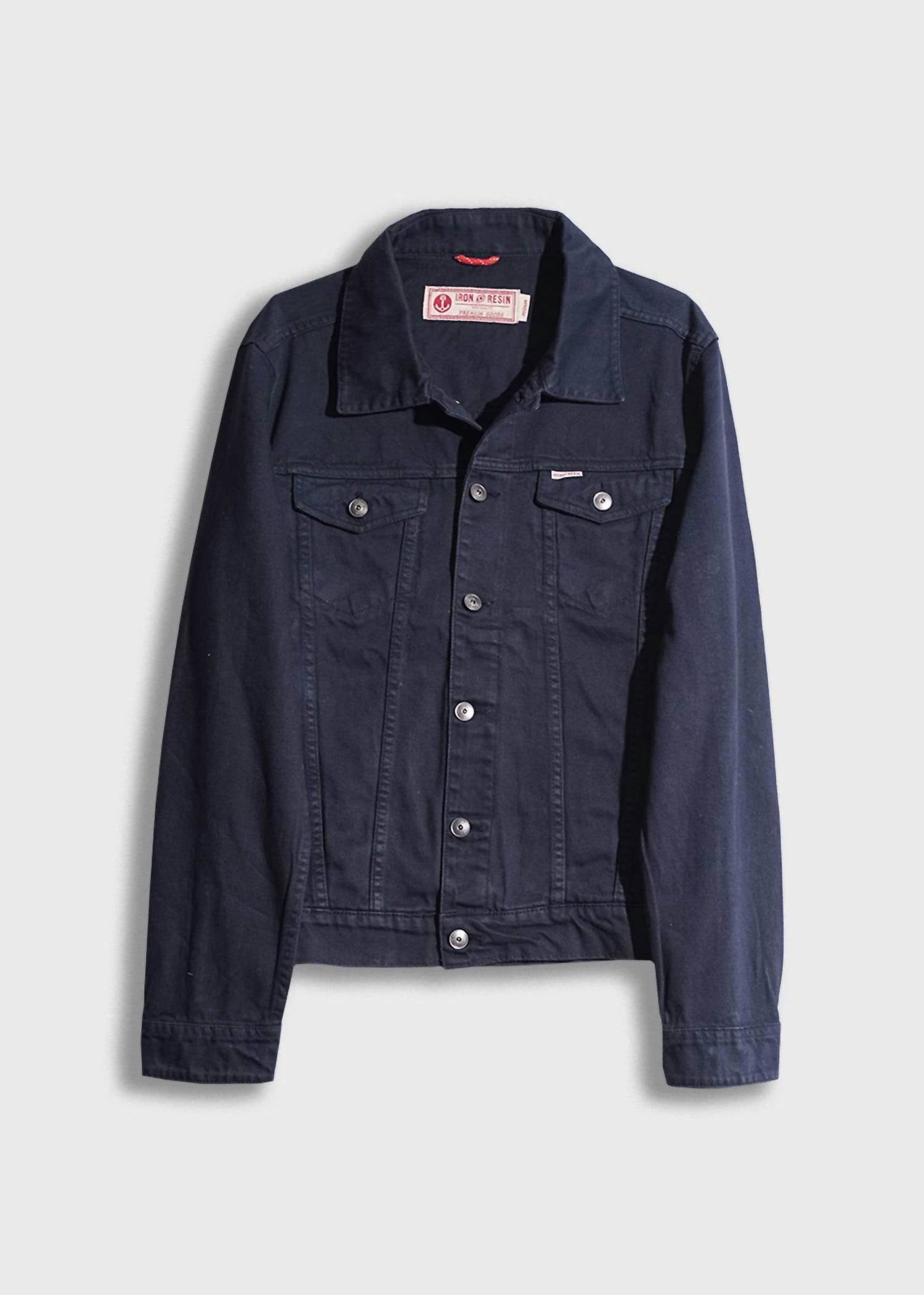 Iron & Resin Men's Bull Denim Rambler Jacket in navy - men's jacket