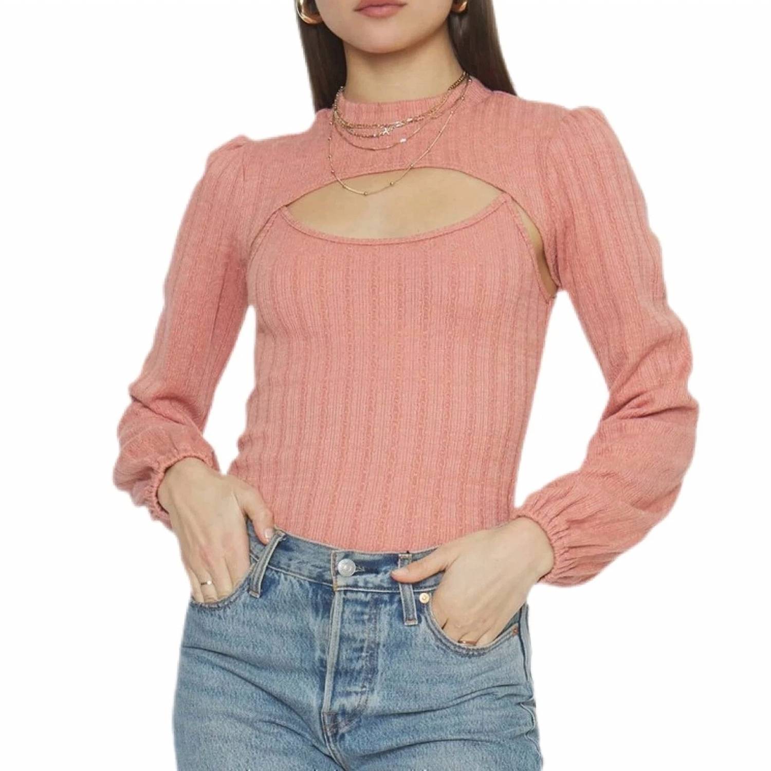 4Si3Nna - Monique Bodysuit With Front Cut Out