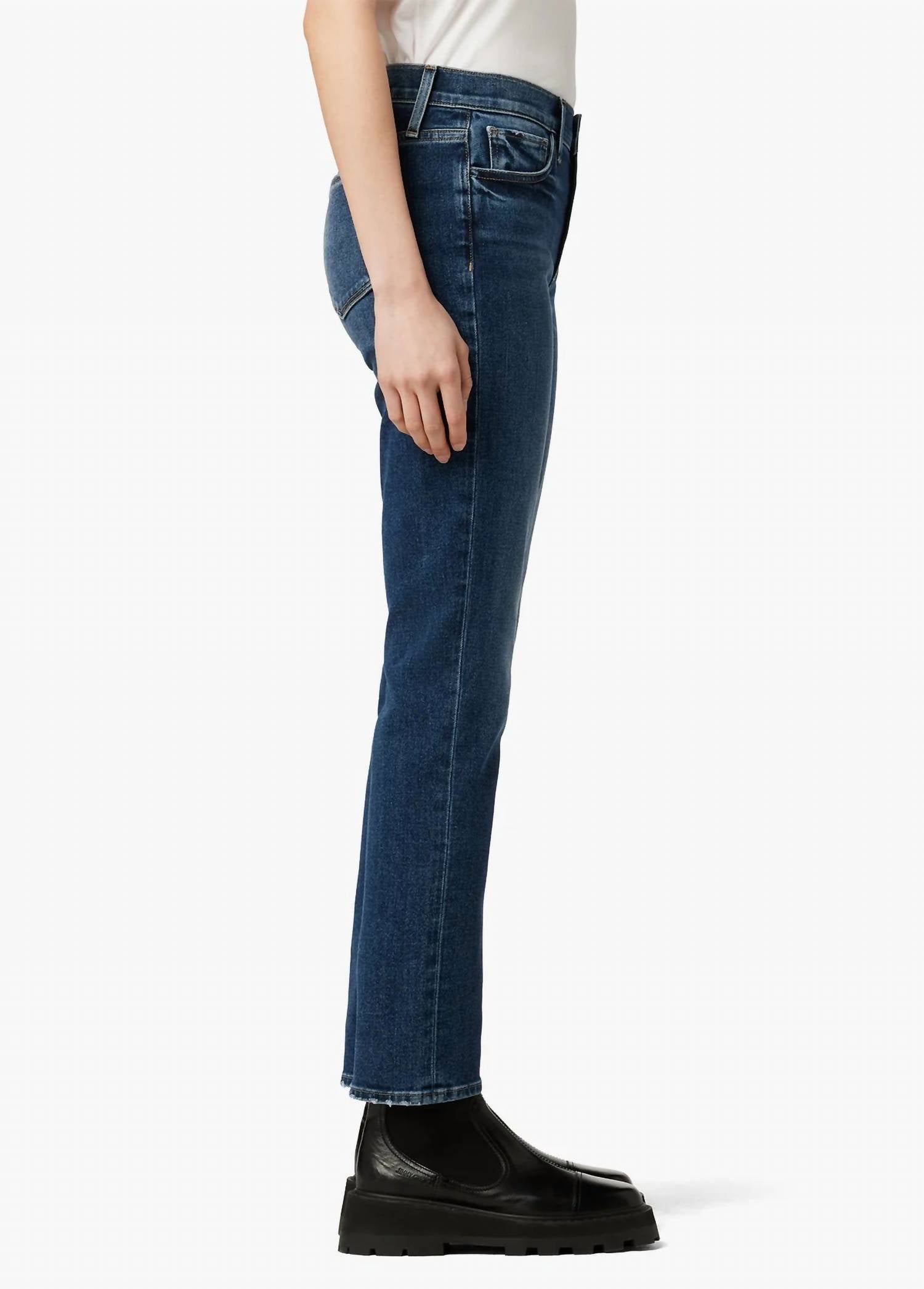 Joe's Jeans Lara Mid Rise Cigarette Ankle Jeans in blue - women's jeans - view 4