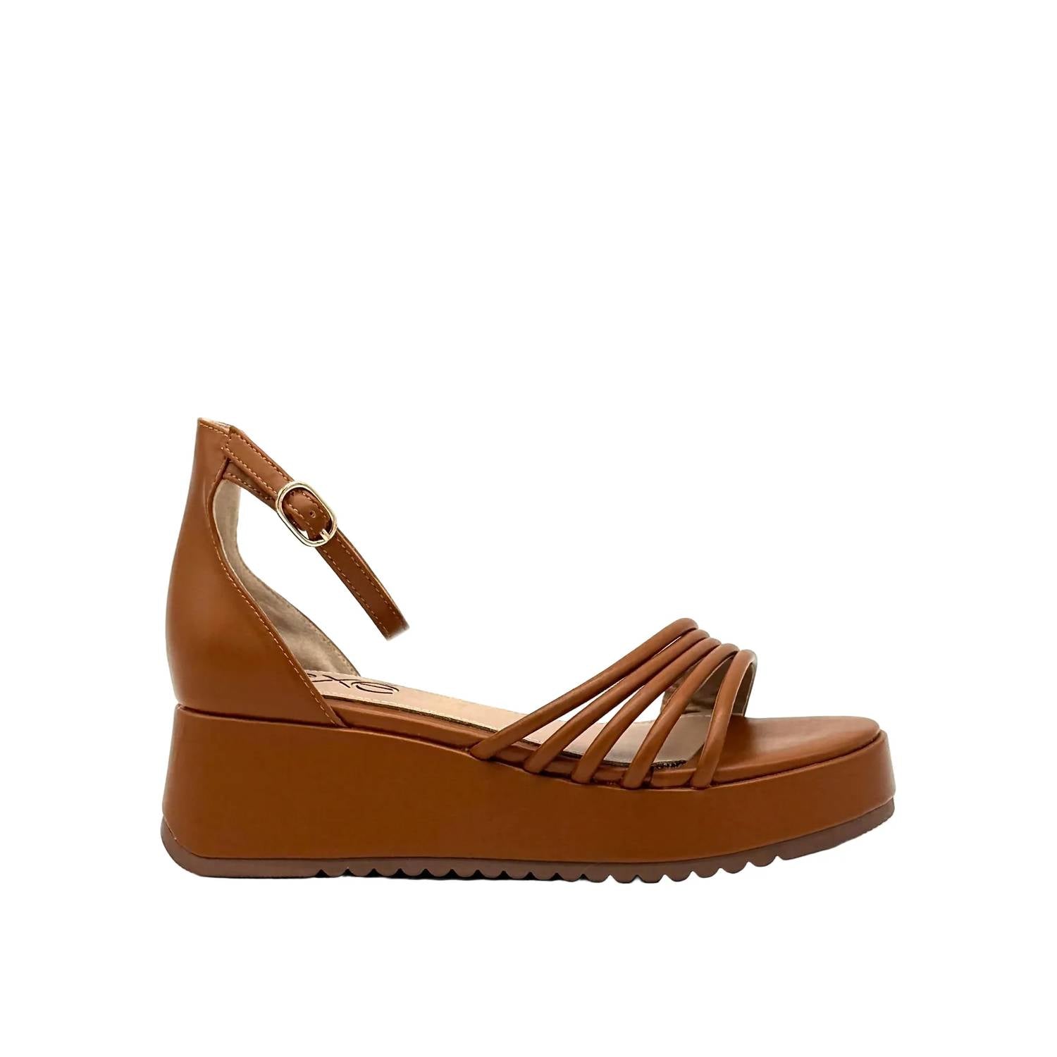 Exe - Women's Multi-strap Platform Wedge Sandal
