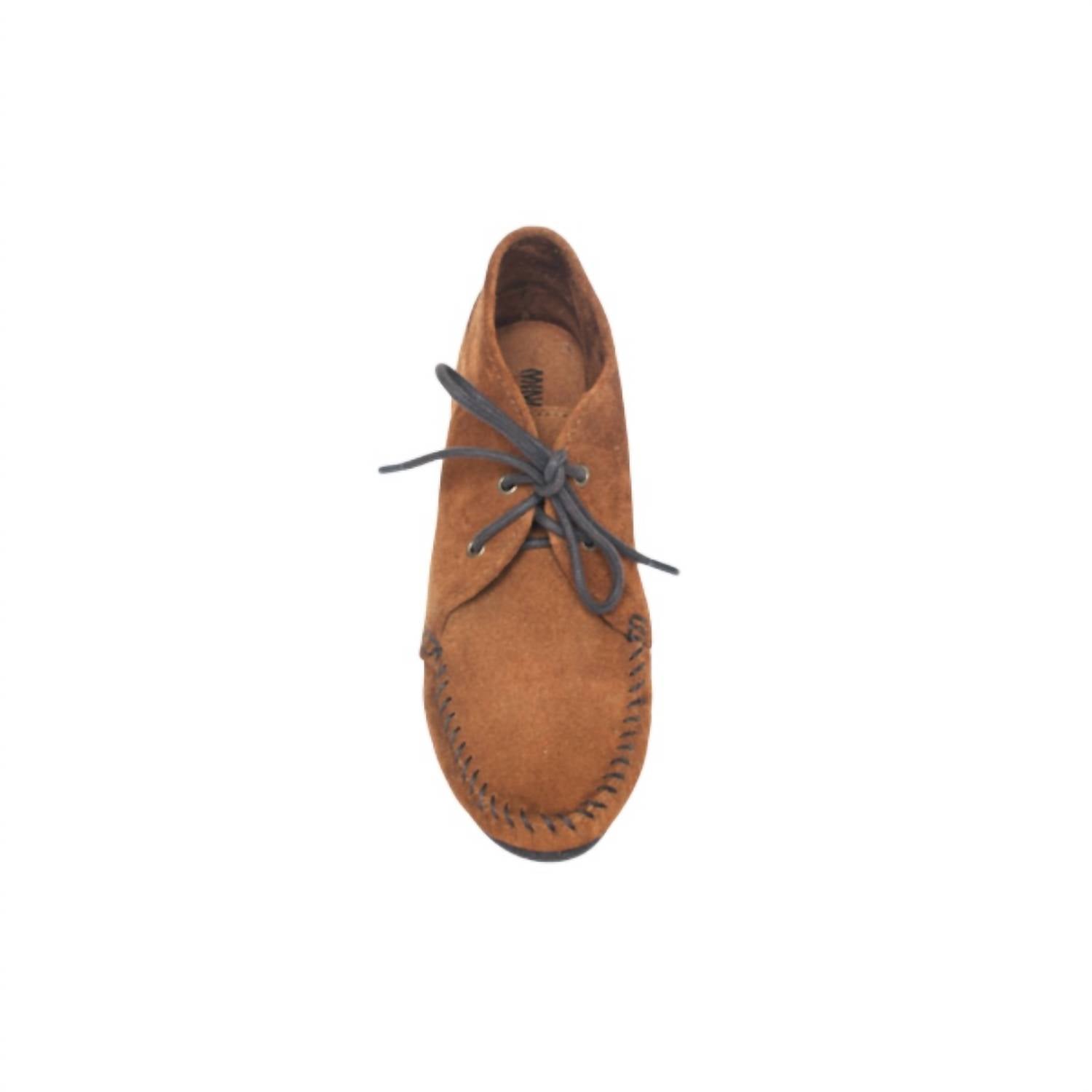 MINNETONKA Women’s Wedge Chukka Moccasin Shoes in brown - women's shoe - alternate view