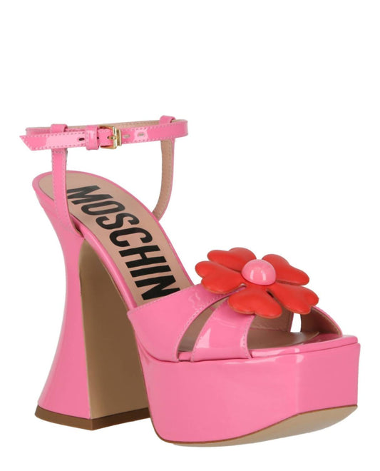 Moschino - Women's Flower Appliqué Chunky Platform Sandal