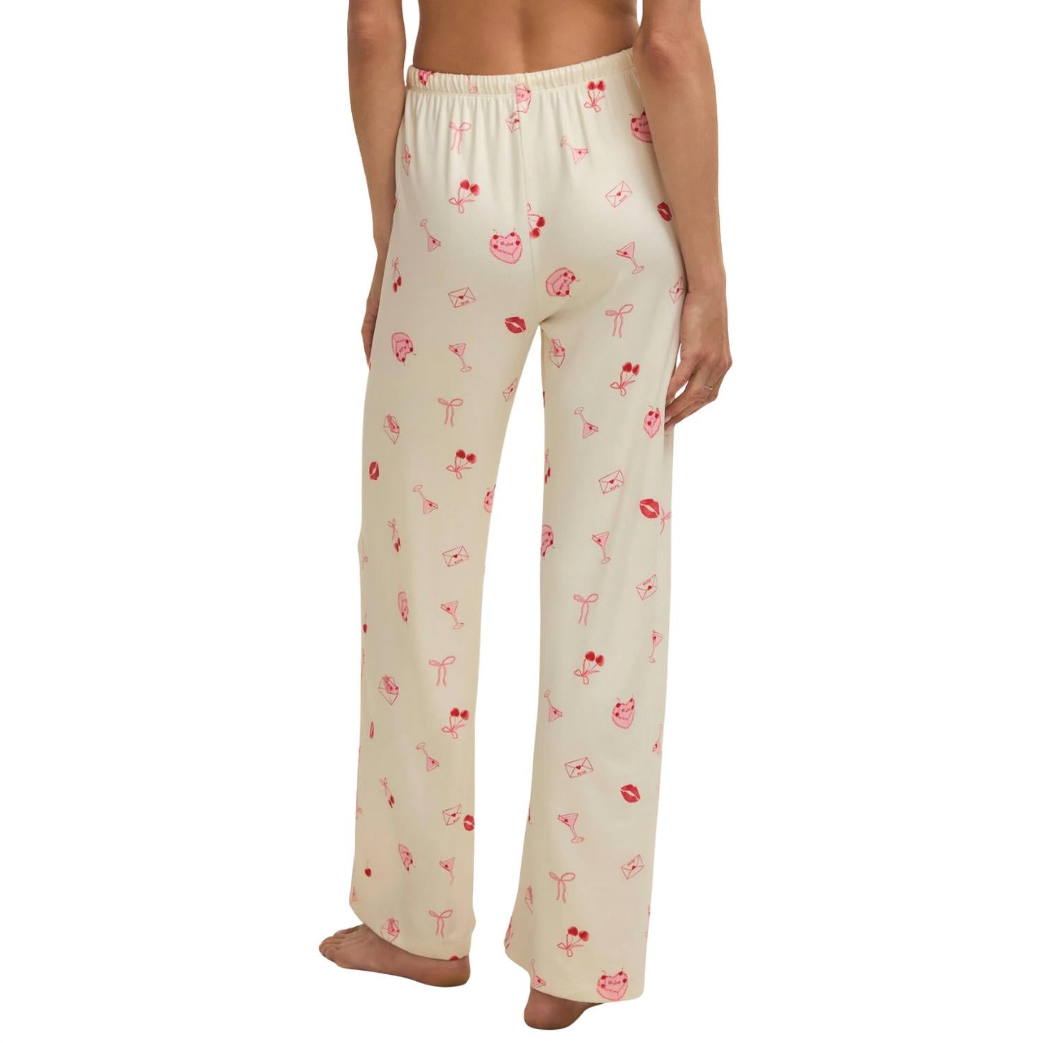 Z Supply So Sweet Pant in vanilla ice 1 - women's intimate - detail view