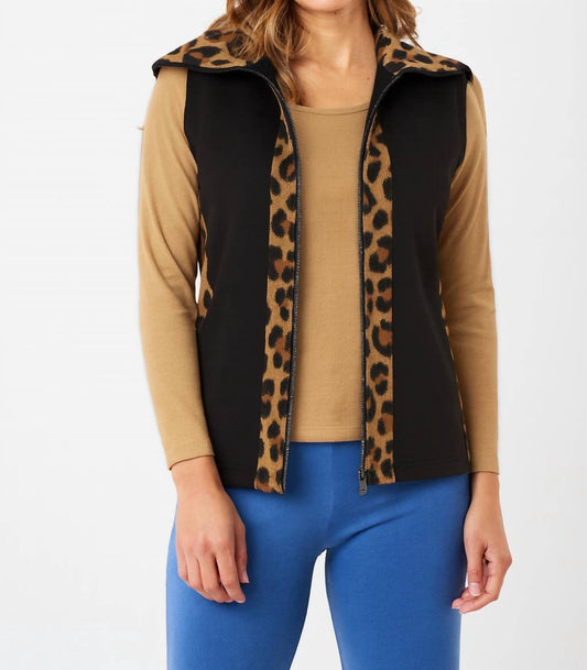 Angel Apparel - Leopard Zip Vest