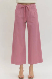 Entro - Wide Leg Tie Pants