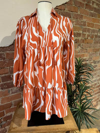 Day + Moon - Women's V Neck Mini Dress