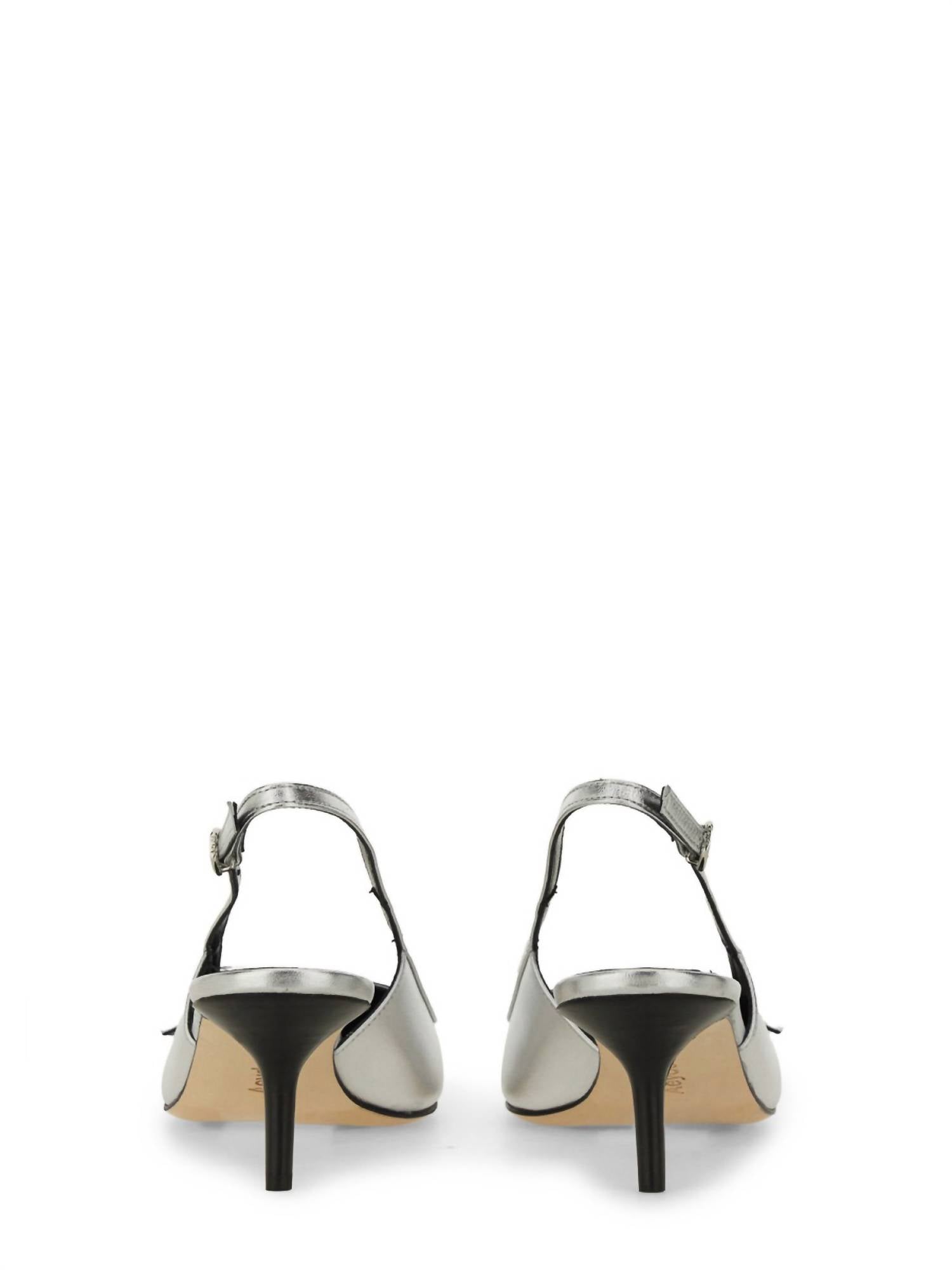 Aeyde Women's Saba Slingback Pumps in silver - women's heels - view 4