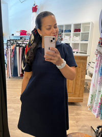 See And Be Seen - Elaina Short Sleeve Textured Dress