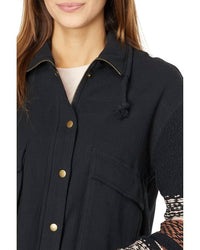 Saltwater Luxe - Sweater Sleeve Snap Front Jacket