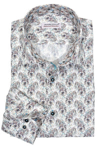Marcello - Men's Shaded Swimming Paisley Shirt