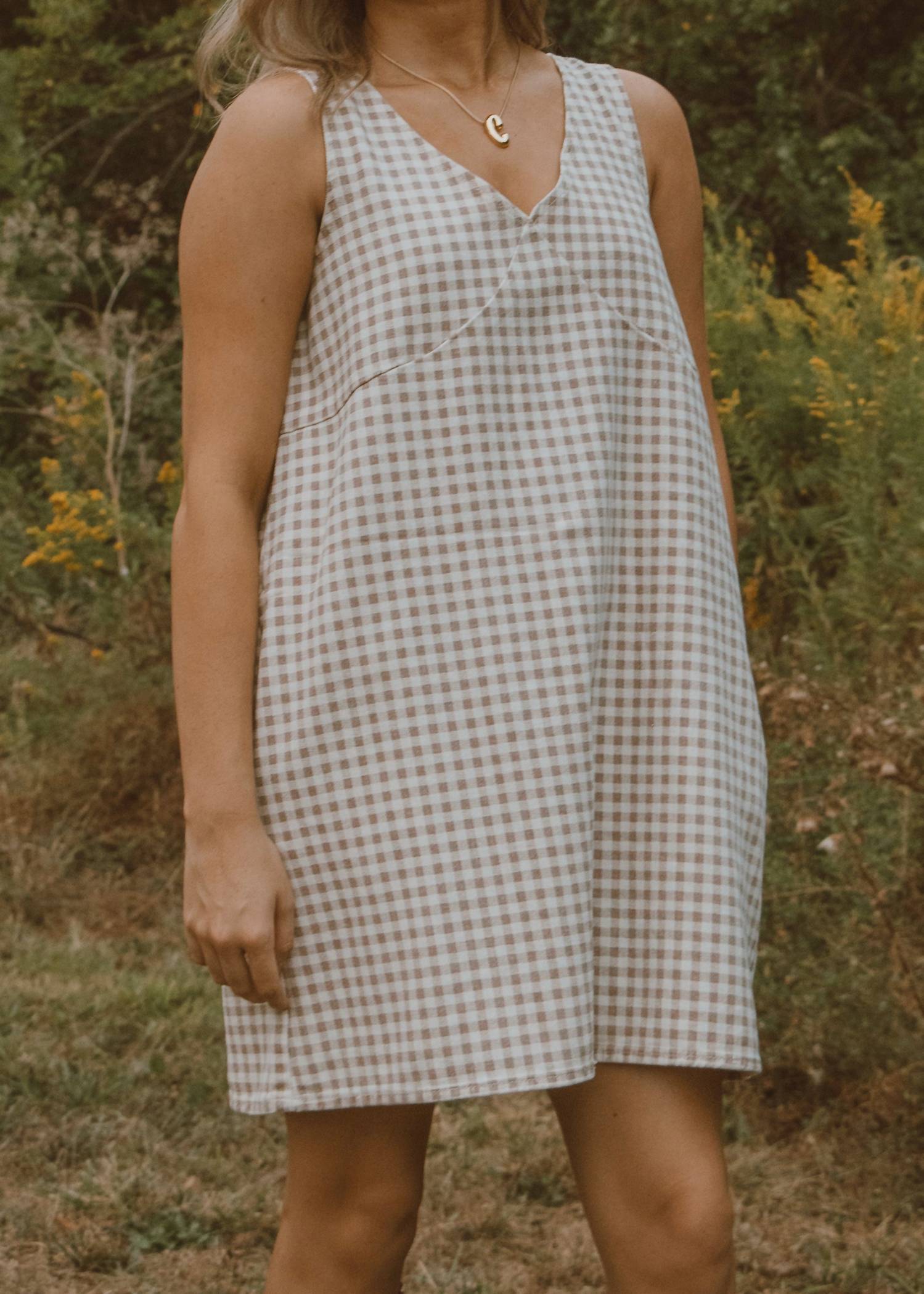 Wishlist - Maple Grove Gingham Mini Dress