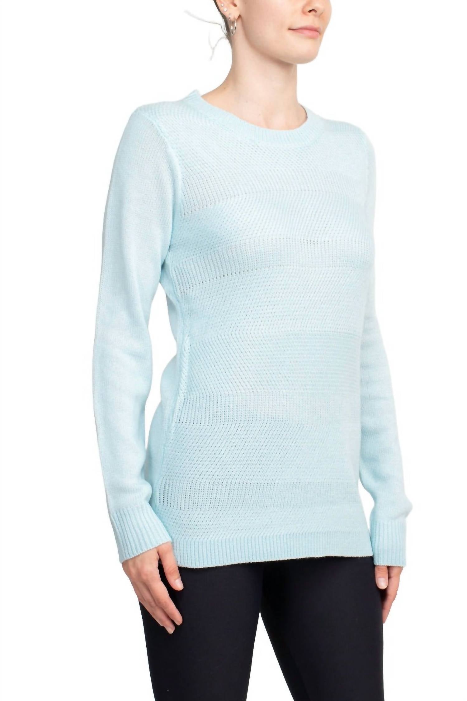 Lissy - Crew Neck Long Sleeve Knit Top