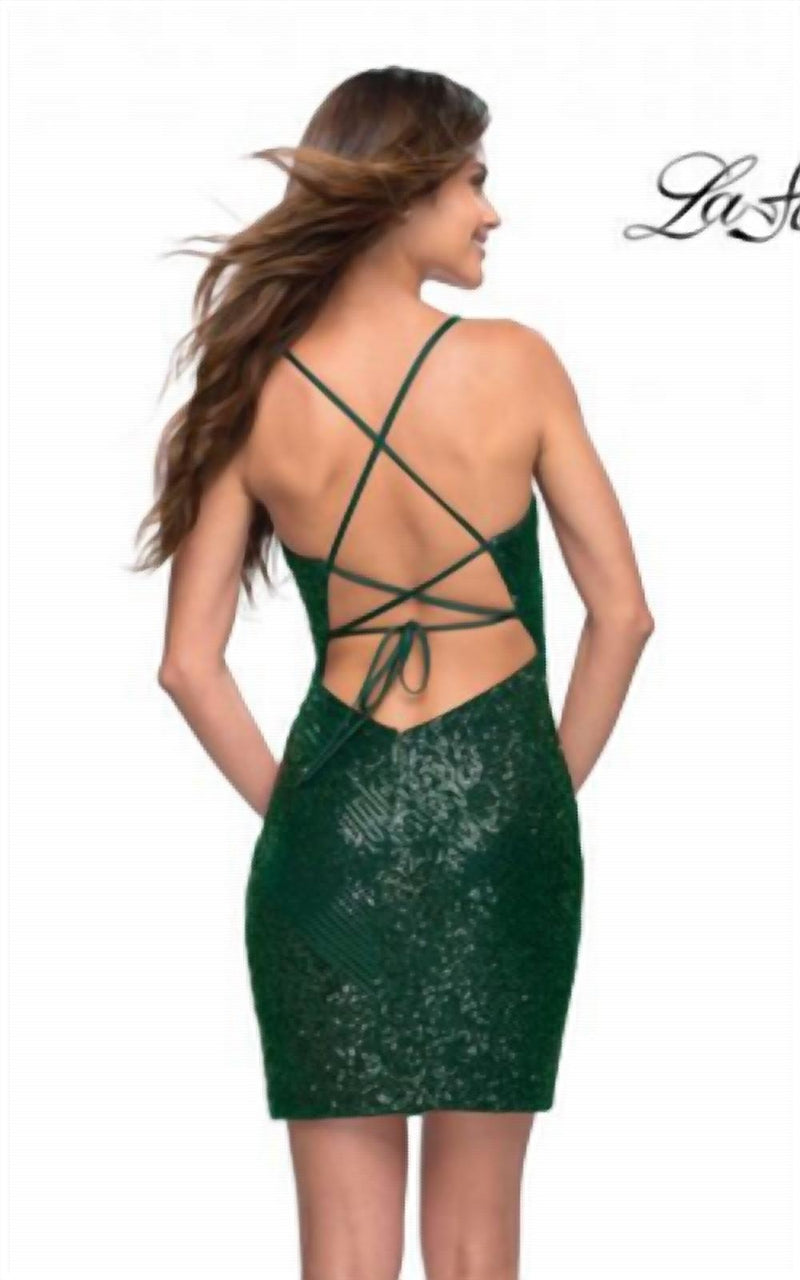 la femme sequin mini dress La Femme 30946