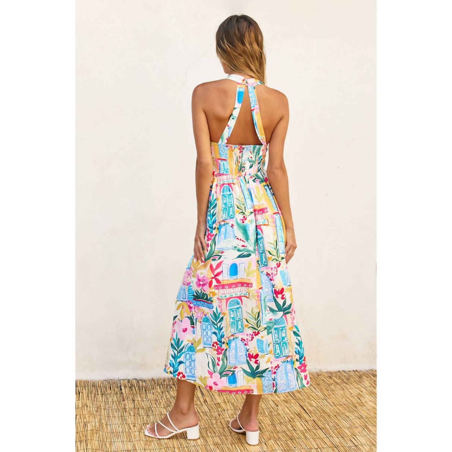 Dress Forum - Long Summer Halter Neck Midi Dress