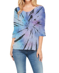 Phil Love - Starburst Tie Dye Knit Top - PLUS