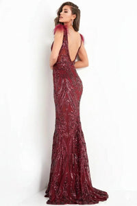 Jovani - Fitted Sequin Gown