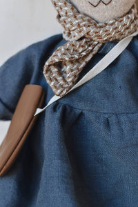 Woolgrass Farm - Ruthie The Rabbit With Bluebird Smock Dress
