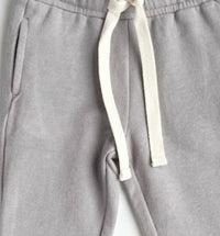 babysprouts Kid's Drawstring Jogger in gray wash - kids' joggers - detail view