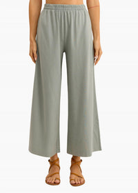 Z Supply Scout Crop Flare Pant in harbor gray - women's pants