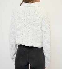 Central Park West - Tasha Cable Chenille Half Zip Sweater