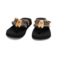 Yellowbox - Women's Chic Twist With Fringe Flipflop