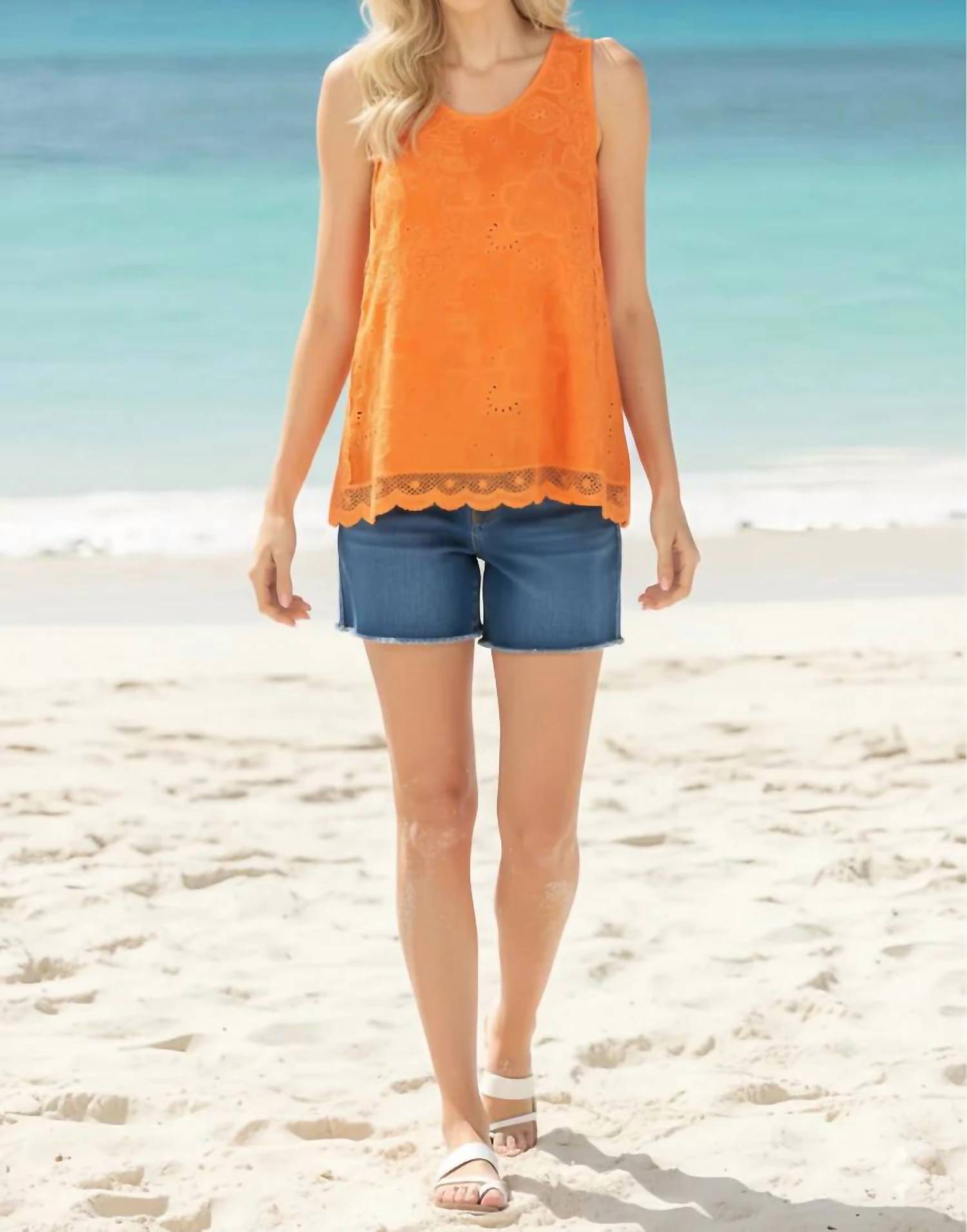 Johnny Was WAYNE TANK ELIZA in firecracker - women's tank top - view 7