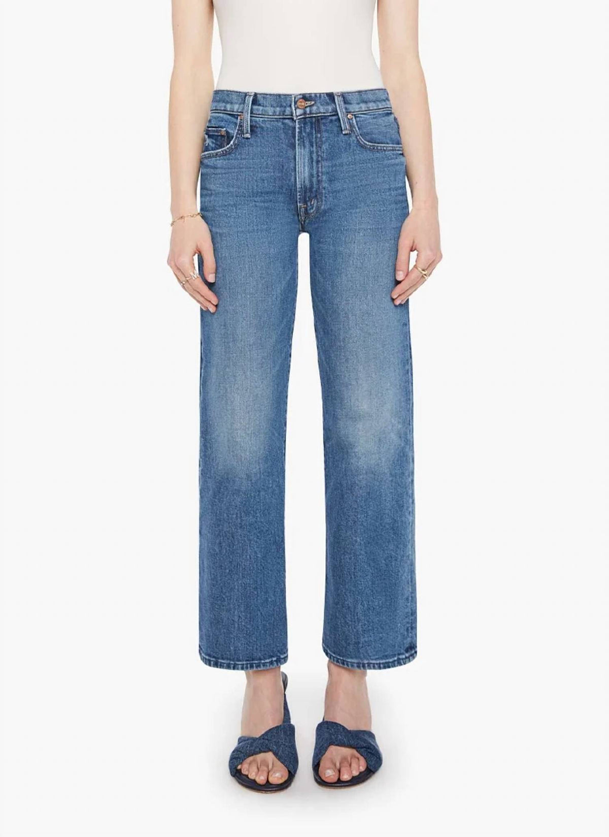 Mother - Mid Rise Rambler Zip Ankle Jeans