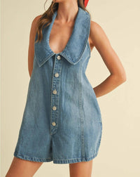Klesis - Southern Days Oversized Collar Relaxed Fit Romper
