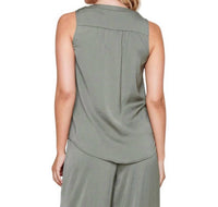 Renuar - V Neck Sleeveless Blouse