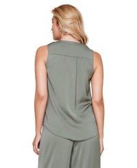 Renuar - V Neck Sleeveless Blouse