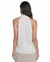 Calvin Klein - Tie-neck Sleeveless Blouse