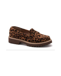 Corkys Footwear Women's Boost Penny Loafer in leopard - women's flats