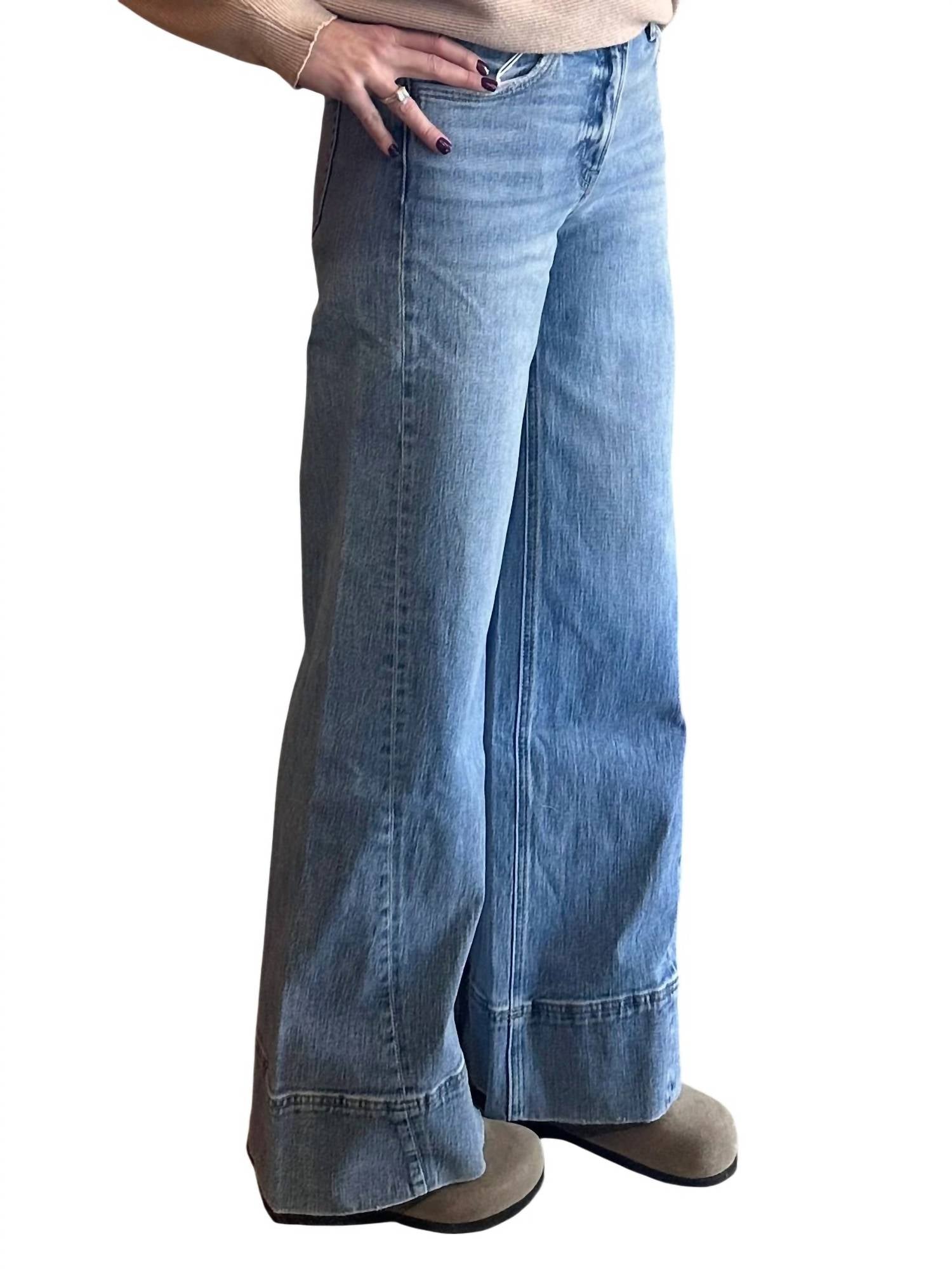 Lovervet - Olivia Side Seam Wide Leg Jeans