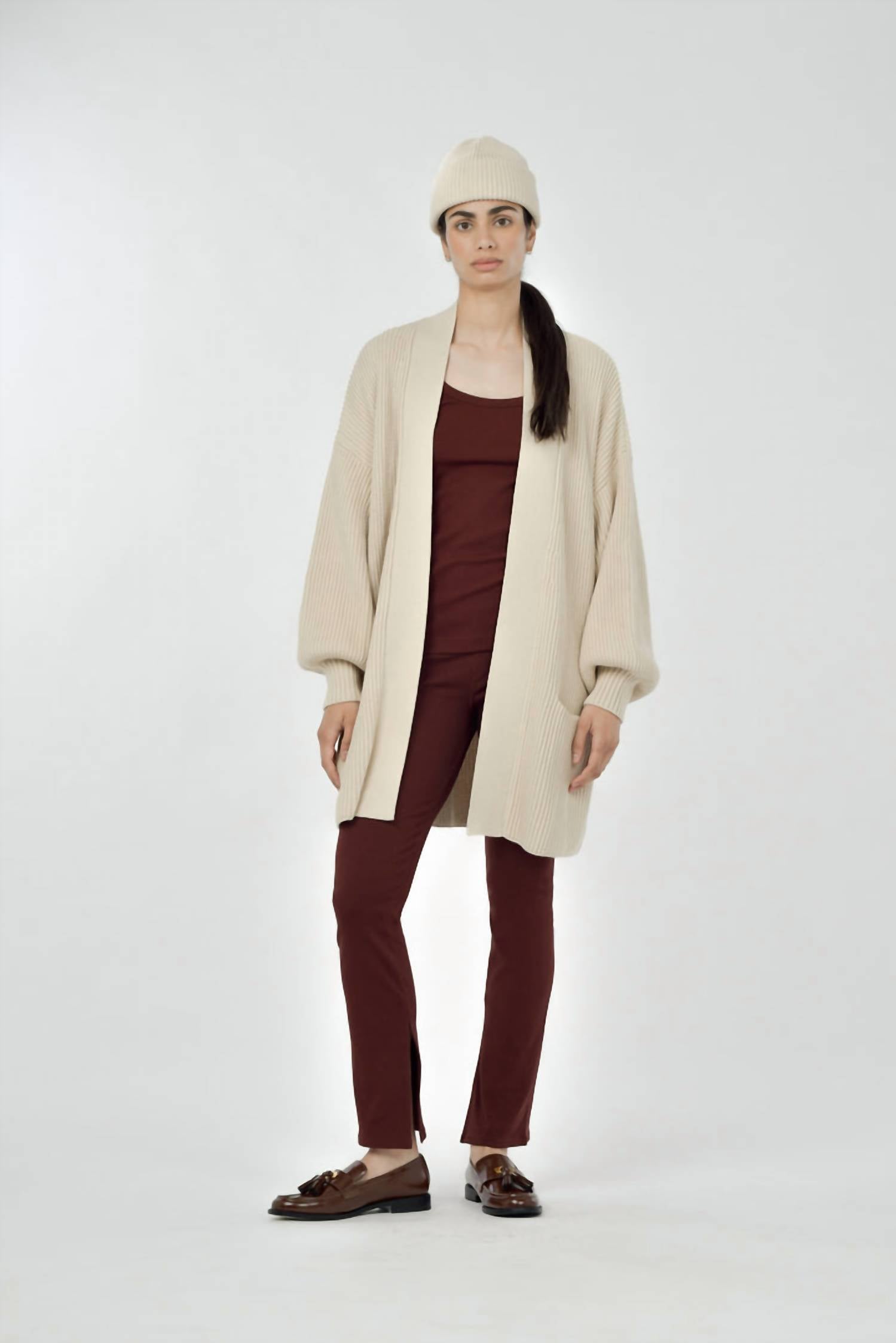 Paper Label - Row Shell Open Cardigan
