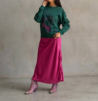 Care Tucker - 90’s Baggy Embroidered Sweatshirt