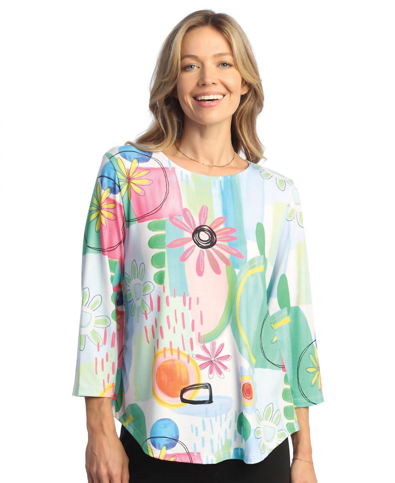 Jess & Jane - Soft Touch Round Hem Top