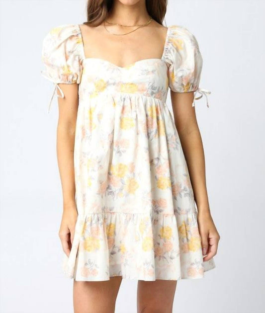 Olivaceous - Peyton Baby Doll Dress