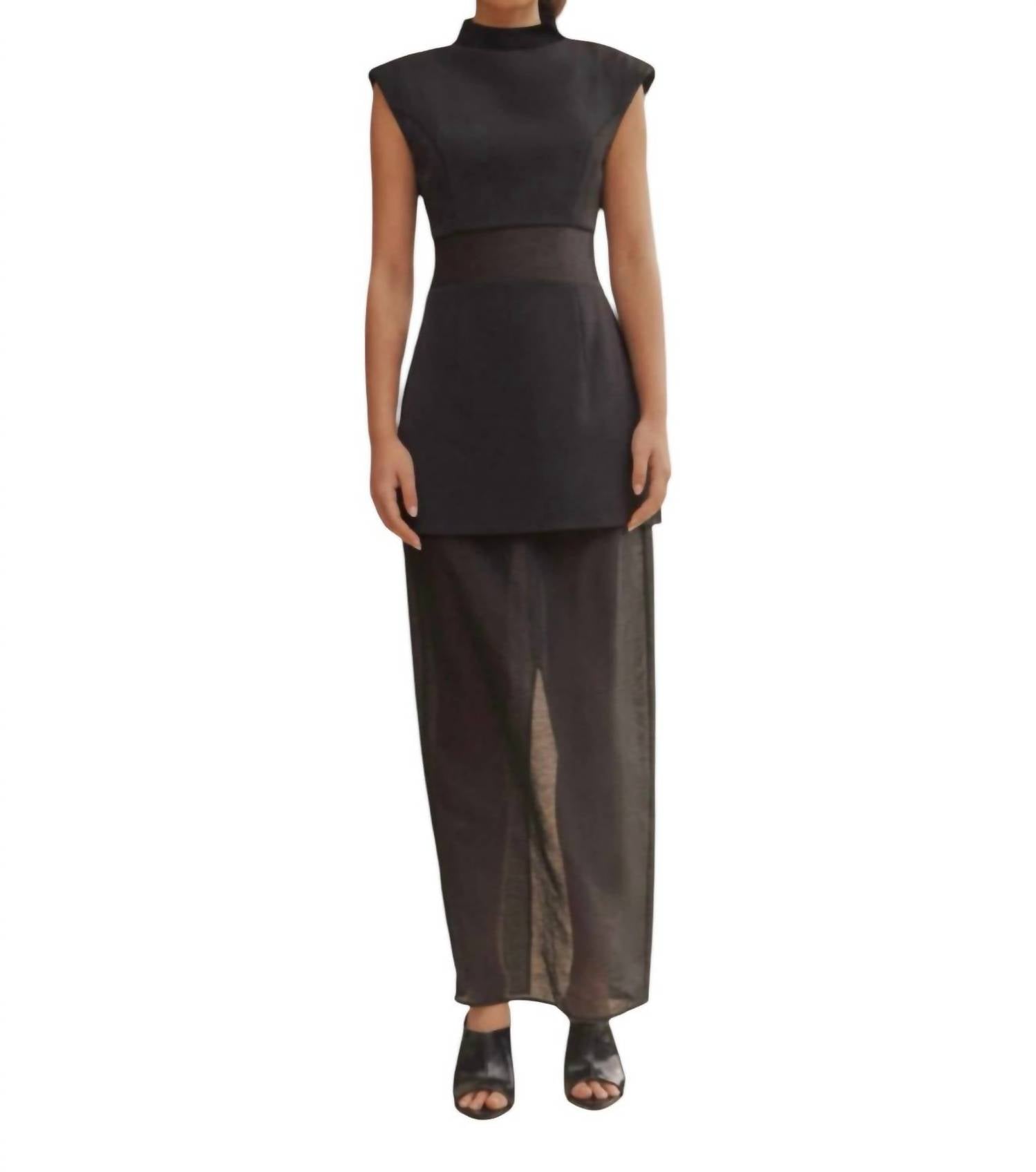 Curaae - Bond Sleeveless Mesh Maxi Dress
