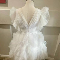 Mac Duggal - Ruffled Tulle Cocktail Dress