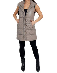 Cali Long Puffer Vest
