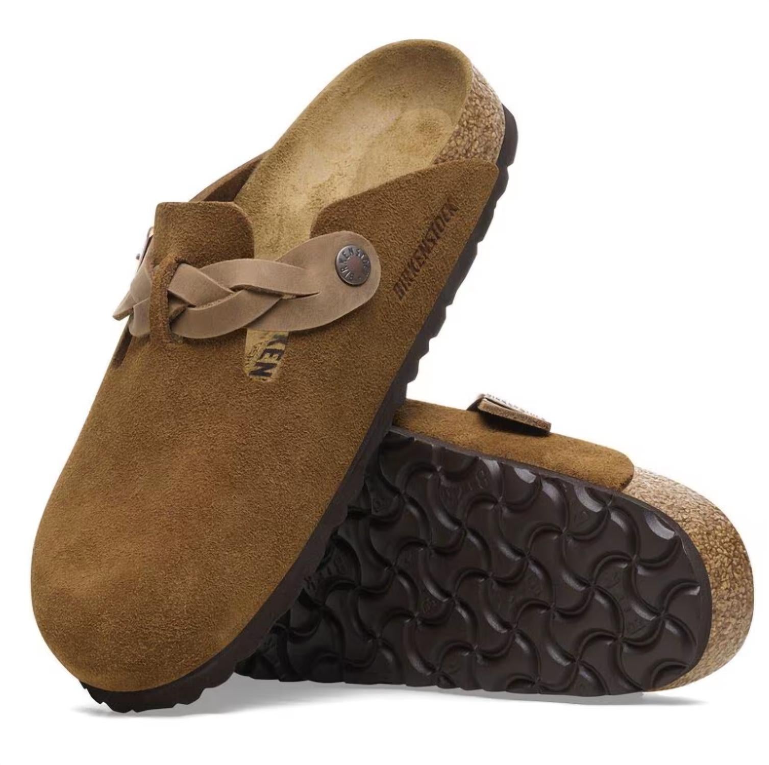 Birkenstock - Women's Boston Suede Braided Clogs
